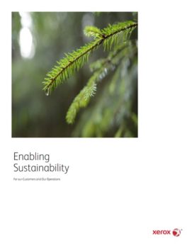 Enabling Sustainability, recycle, go green, print releaf, Xerox, Environment, Future Print Services