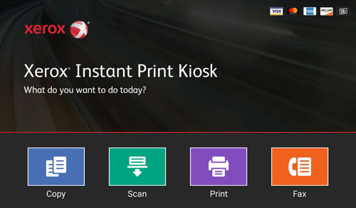 user interface, UI, Instant Print Kiosk, Xerox, Future Print Services