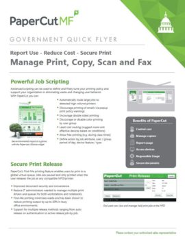 Papercut, Mf, Government Flyer, Future Print Services